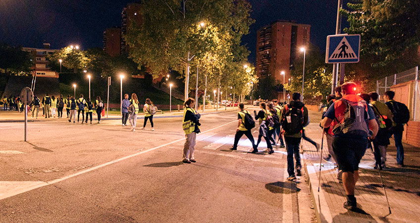 Subida a pie a Montserrat